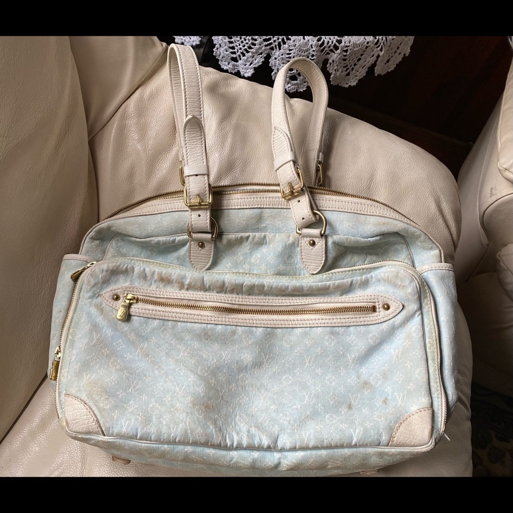 Authentic LOUIS VUITTON Diaper Travel Beach Bag